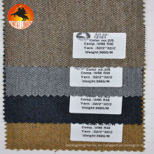 Tejido de alta calidad de lana peinada / viscosa para hombre